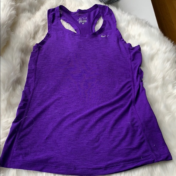 Nike Dri-fit workout tank purple - Picture 2 of 5